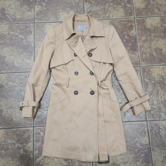 ASOS Camel Color Trench Coat US Size 6 - Picture 1 of 16